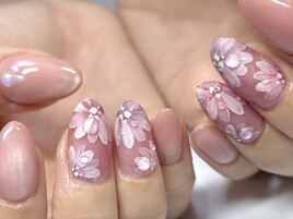 フラワーアートネイル