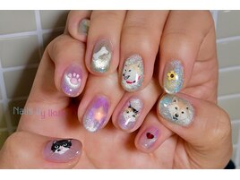 動物ネイル/マグネット/キラキラ