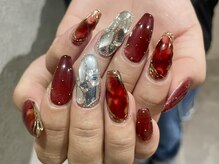 プロテア(protea)/赤ベッコウネイル