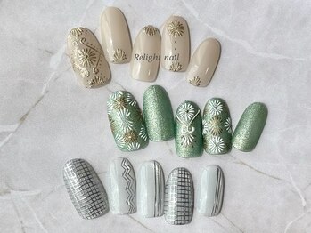 リライトネイル(Relight nail)/手描きアート/刺繍/クロッシェ