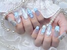 水色ネイル