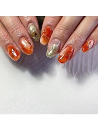 オレンジ/ゴールド