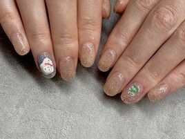 クリスマス2本アート