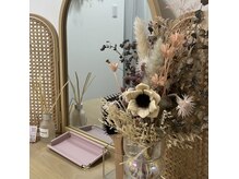 リリミー(Lilimy)の雰囲気（ドレッサー完備。施術後のメイク直しにご利用ください＾＾）