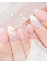 メリーミー(Merry me)/紫陽花ネイル