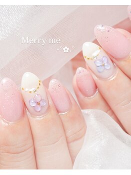 メリーミー(Merry me)/紫陽花ネイル