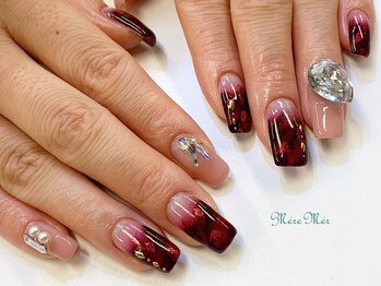 メールメール 和光市本店(MereMer)/ボルドーべっ甲グラデーション