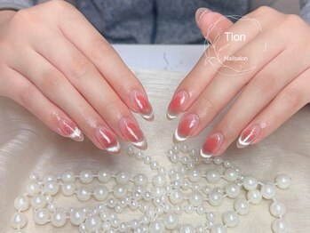 ティオン 川崎店(Tion)/オンブレフレンチ・冬ネイル