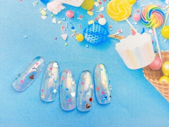 ネイルサロン&スクール ジーナ(GINA)/カラフルを散りばめて♪