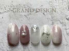 ニュアンスネイル+うねうね