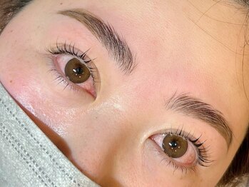 オブジェアイラッシュ(OBJE eyelash)の写真/【まつ毛に優しいoilまつぱと眉毛がSETになったお得なコースもご用意◎】目元を労りながら垢抜けた印象に♪