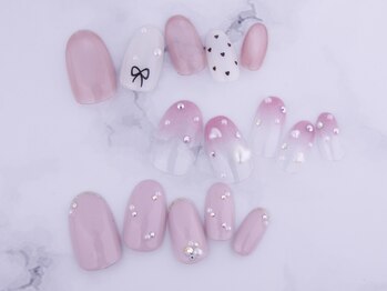 ナチュラ(Natura)の写真/もっと肌を美しく、するりと馴染む透明感のある輝く爪に。大人女性の魅力をより引き出すデザイン多数ご用意