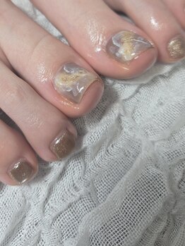 フットニュアンス2本アート