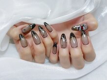 プティ アイビューティ 京橋店(peTiT eyebeauty)/ブラック　フレンチ　