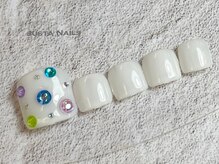 ジャスタネイルズ(JUSTA NAILS)/定額デザイン シンプル　フット