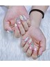 【理想フォルム】長さ出し10本＋ 画像持ち込みデザイン  (パーツつけ放題)  