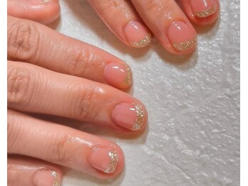 ラメフレンチデザイン¥6600