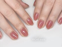 リッシュ トロワ(RICHE trois)/ちゅるんと大人ピンクネイル♪