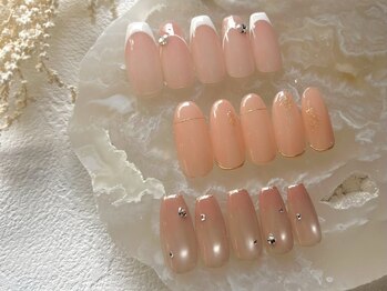 リッシュ(RICHE)の写真/パラジェル認定サロン/シンプル可愛いはRICHEへ♪ちゅるんと水光ネイル,グラデーション,ベイビーブーマー！