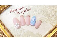 フェアリー ネイルズアンドアイラッシュ(fairy)/パール&レースフラワー