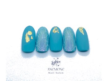 江戸切子ガラスネイル☆