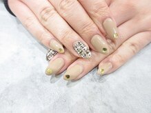 ネイルサロン キラップ(Nail Salon KiLAP)/ツイード+ハートホロ定額￥6980