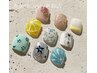 人気【Footおすすめ】初回他店オフ込み/親指アート+ワンカラー¥7380