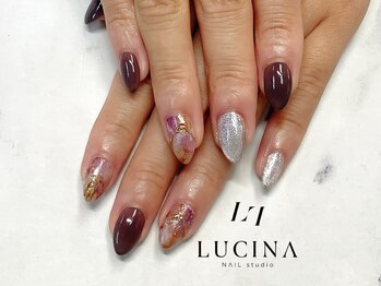 ネイルスタジオ ルキナ(LUCINA)/c-391 秋色ニュアンスネイル