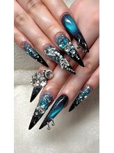 ビューティーアップ 池袋(Beauty Up)/黒青グラデーション