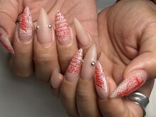 ホランイネイル(HORANGI NAIL)/【Y2K長さだし】スタンプアート