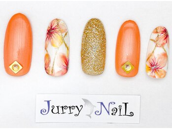 ジュリーネイル 所沢店/ニュアンスフラワーネイル