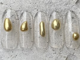 クリア鉱物ぷっくりミラー¥10000