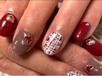 ネイルサロン リュバン ローズ(nailsalon Ruban Rose)/ツイードネイル