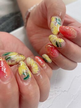 ステムネイル 下北沢(stem nail)/夏　ひまわり