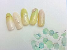 ネイルサロン&スクール ジーナ(GINA)/グリーン×ぷっくりネイル
