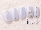 艶ブルー星ドット9000円