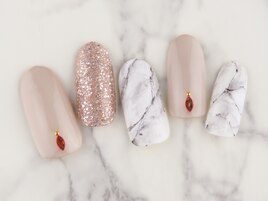 大理石 ニュアンスネイル
