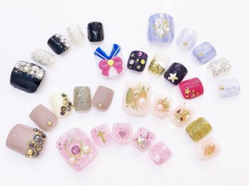 ネイルコレクション ピンク(Nail Collection Pink)/フットジェル定額/マリンアート
