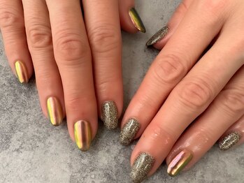 エムスラッシュ ネイル センター北店(M.SLASH)/トレンドキラキラネイル☆