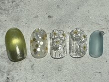 シープラスエー(C+A)/大人ニュアンスフラワーネイル