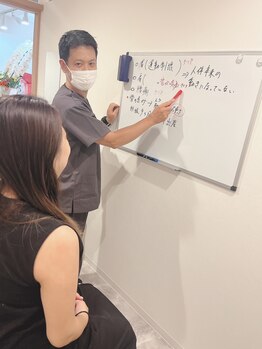 鍼灸院 快笑(cocoroe)/ホワイトボード　カウンセリング