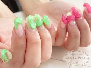 ロフティーネイル 駒川店(Lofty Nail)/ぽこぽこネイル×夏