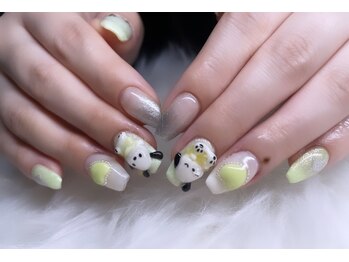 ルイシンデレラ×バニラ(LOUISCINDERELLA×vanilla)/【持ち込みデザイン3Dネイル】