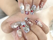 ベーシック ネイルウィザードアカデミー 本厚木店(Basic×NailWizardAcademy)/チェックネイル