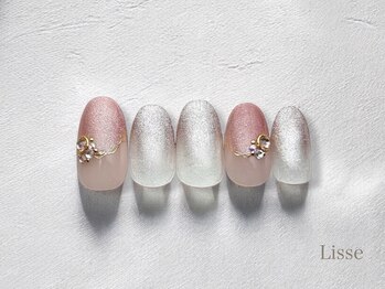 シンプル上品　オフィスネイル