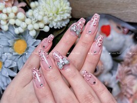 秋ネイルヒョウカラ