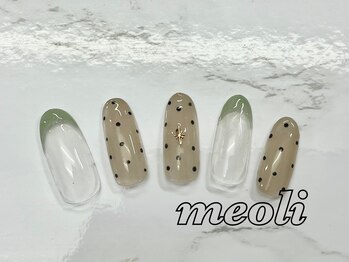 ミオリィ(meoli)/フレンチ＋ドットアート