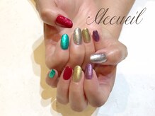 アクイユ 銀座店(ACCUEIL)/カラフルラメネイル