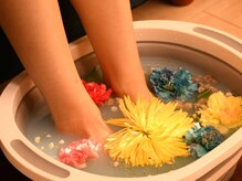 オスマンサス(osmanthus)/足湯に癒されて