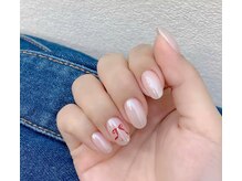 ヘブン ネイル 鶯谷(HEAVEN Nail)/赤リボンネイル